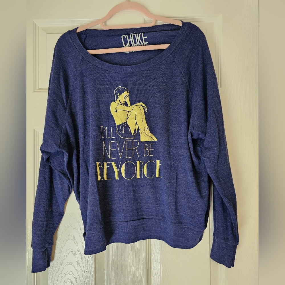 Choke Blue Graphic Sweatshirt